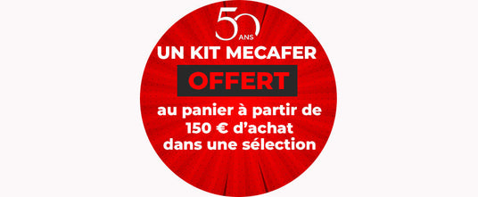 Mecafer 50 ans : offre kit Mecafer 150€ achat