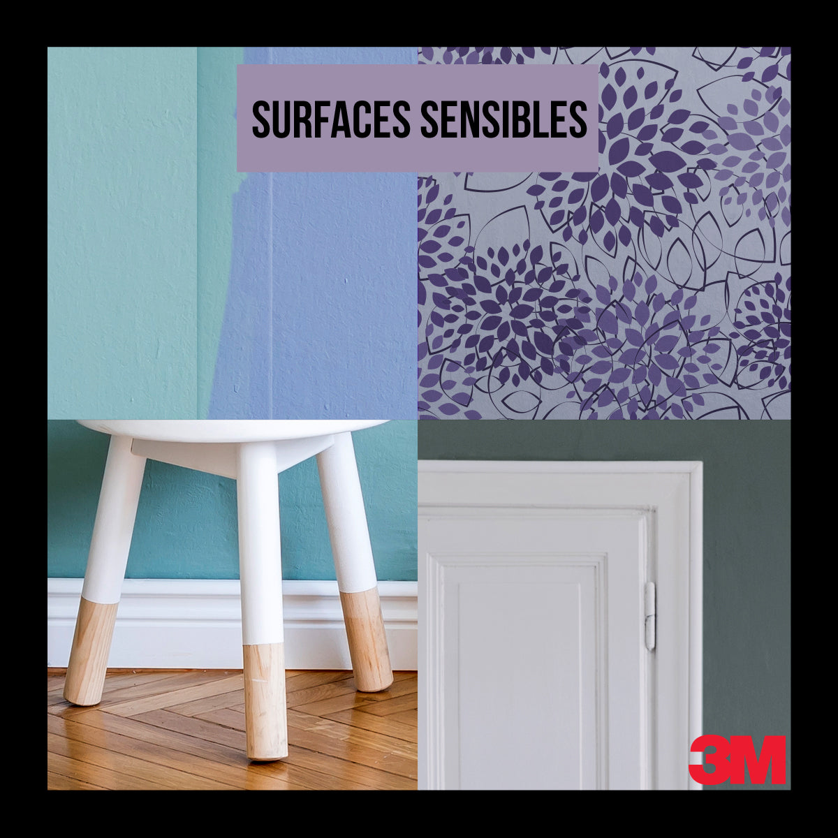 3M™ 2071 - Masquage haute précision - Surfaces délicates - PEFC Violet 50m x 24mm