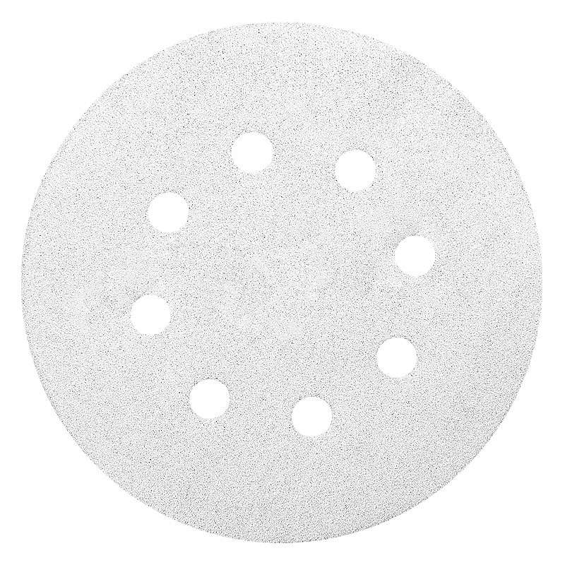 10 Disques abrasifs MAKITA Ø 125 mm White Auto-agrippant avec 8 trous