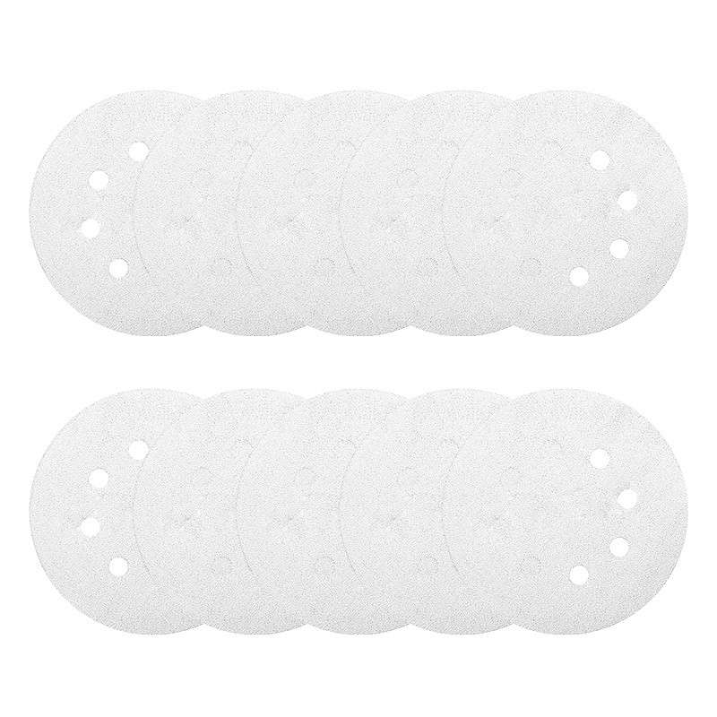 10 Disques abrasifs MAKITA Ø 125 mm White Auto-agrippant avec 8 trous