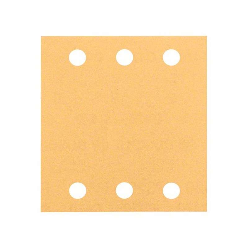 10 feuilles abrasives BOSCH C470 pour ponceuse vibrante 115 x 107 mm Best for Wood and Paint 6 trous