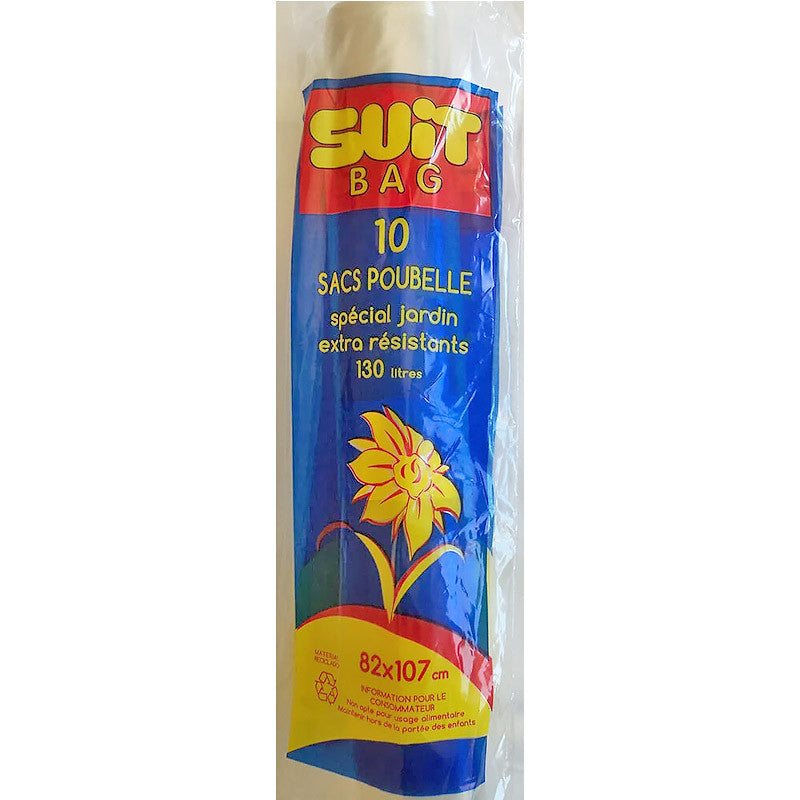 10 Sacs 130L JARDIN transparents SUIT BAG
