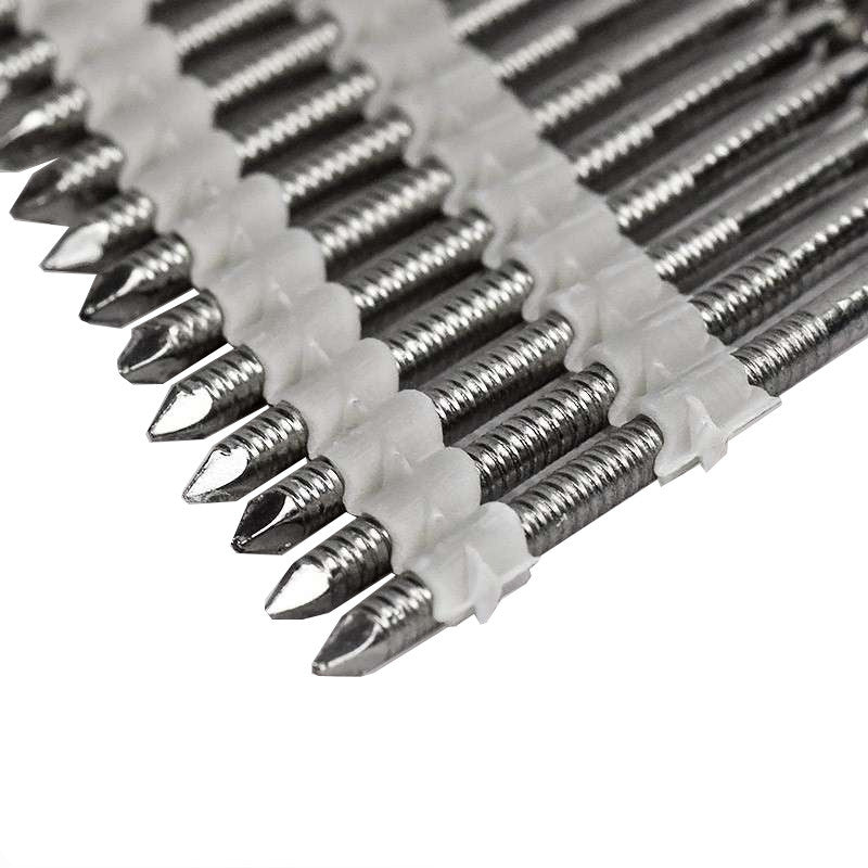 1000 clous en bande inox 70 mm x 2.8 34° NORFIX NFX11414 A4 liaison plastique annelée