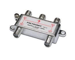 Répartiteur TV 4 sorties à fiche F blindé métal