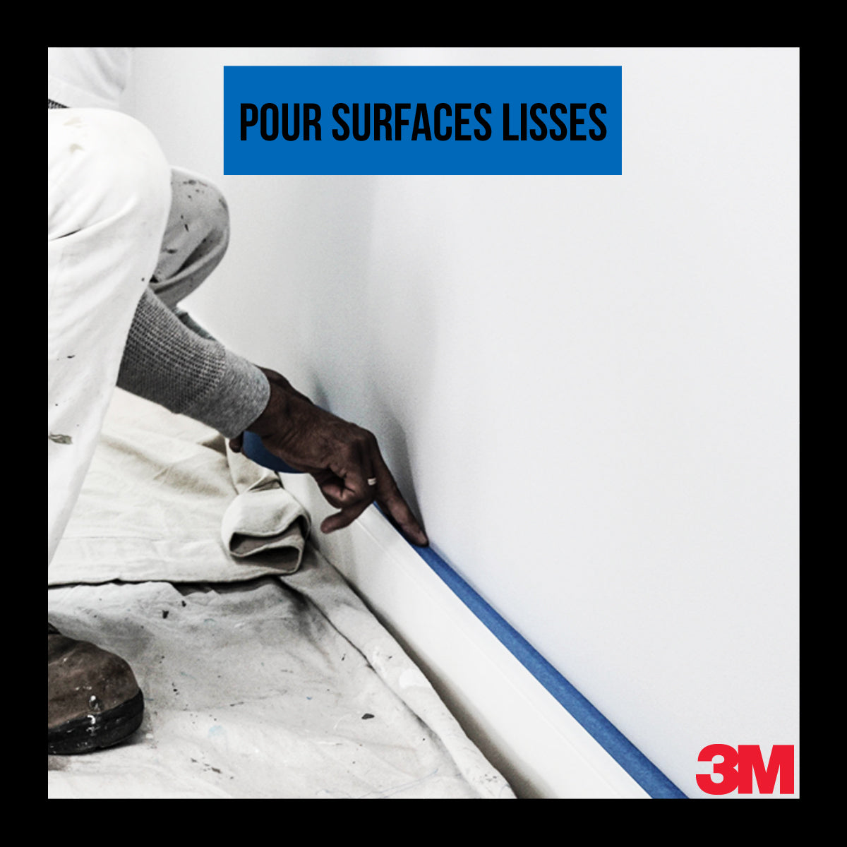 3M™ 2090 - Masquage longue durée - Multi surfaces - PEFC Bleu 50m x 24mm