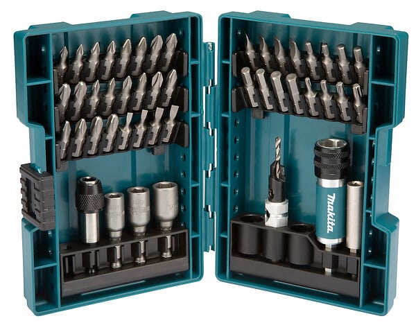 Jeu de 47 embouts et forets hexagonaux MAKITA D-73461 1/4' 25mm mandrin magnétique 60mm