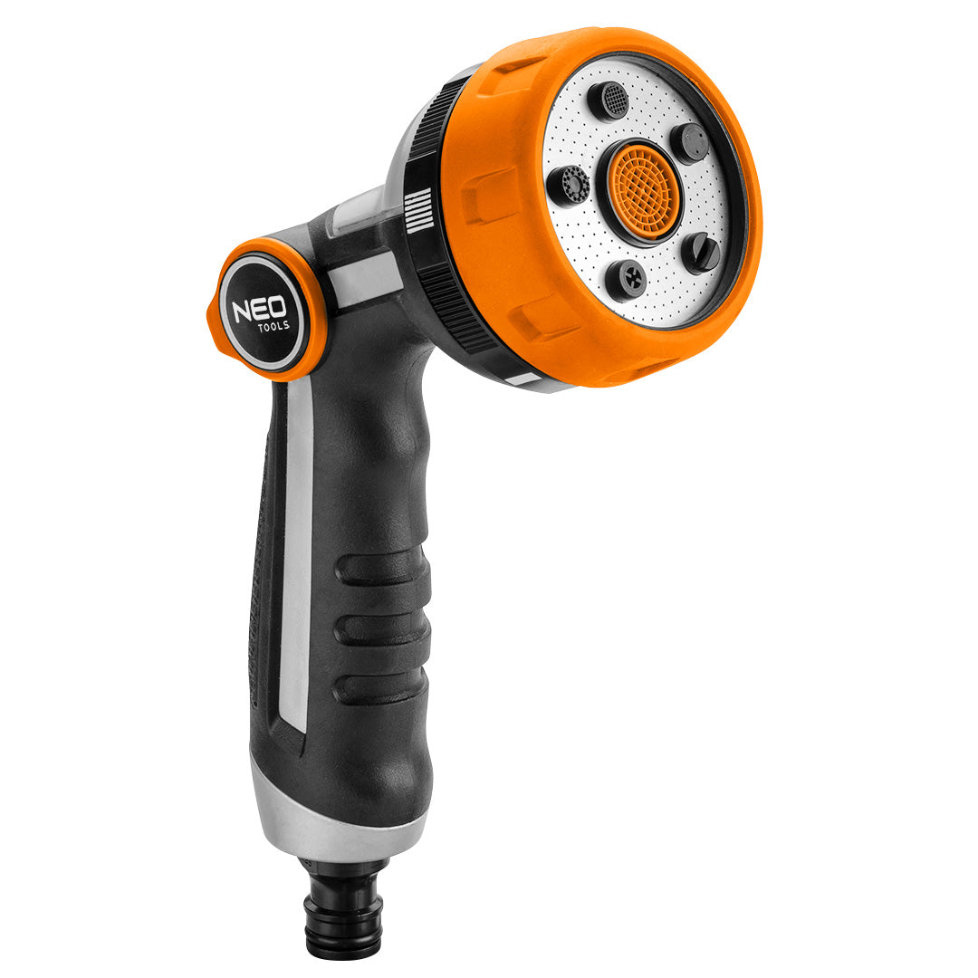 Arroseur multifonctionnel, 5 fonctions, réglable en continu, disque métallique - NEO TOOLS
