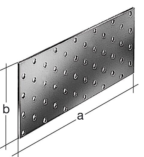 331467 - Platine multi-trous galvanisé