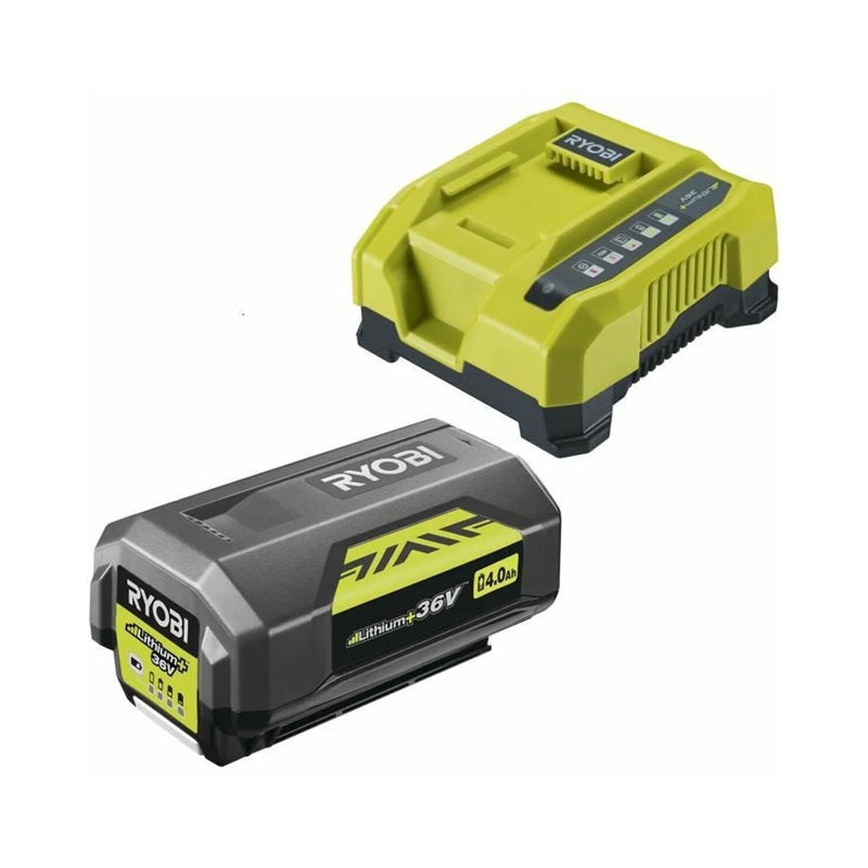 1 batterie lithium+ 36V - RYOBI RY36BC60A-140 - 4,0 Ah et 1 chargeur rapide 6,0 A