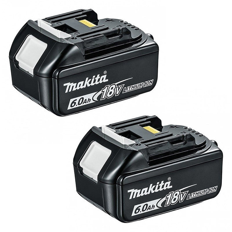 2 Batteries MAKITA BL1860B 18V 6,0 Ah