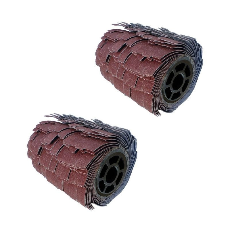 2 brosses 120*100mm à lanières abrasives PEUGEOT - grain80