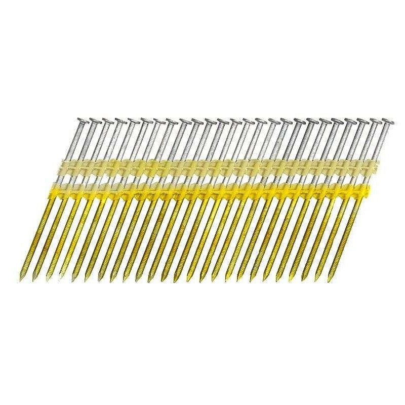 2000 Pointes en bande RH 65 x 2.8 mm 21° NORFIX NFX1106 galvanisée à chaud (zinc 50 µ) annelée