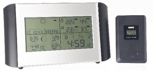Station Météo - Noir et argent
