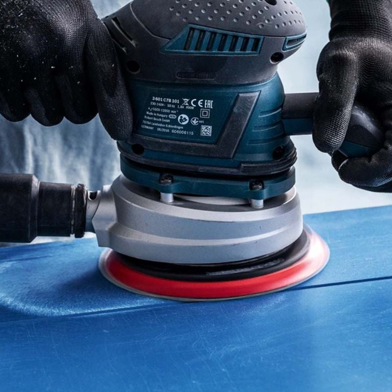 25 feuilles abrasives BOSCH Expert C470 - 19 trous - Pour ponceuses pour cloisons sèches - 225mm