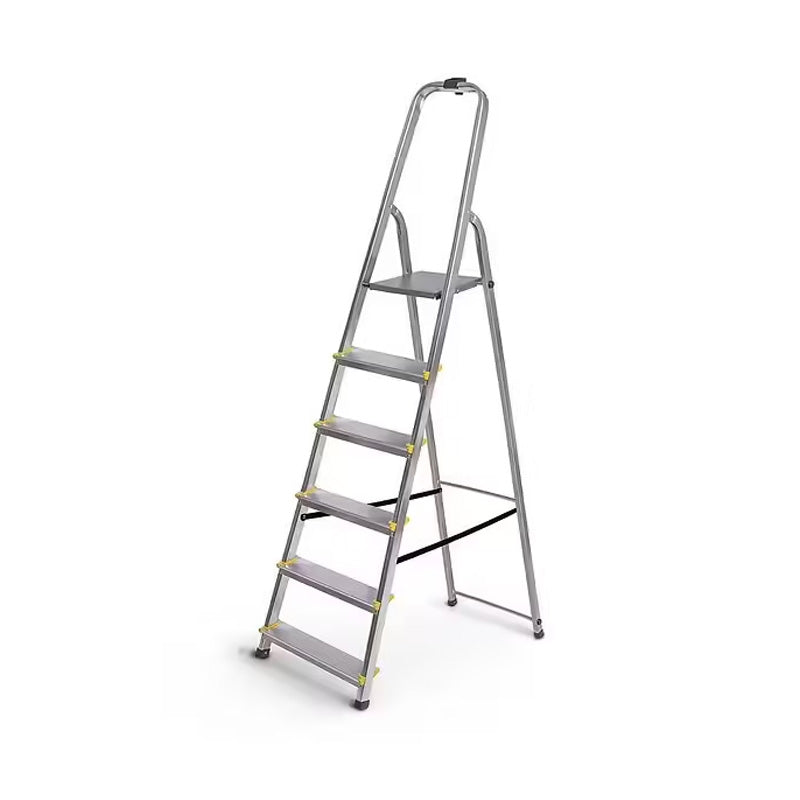 Escabeau simple en aluminium 6 marches - DRABEST - ESCA319-2