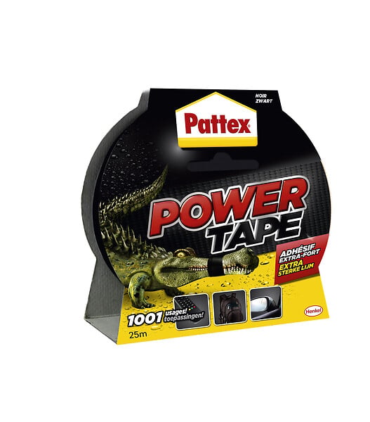 1669824 - Adhésif power tape noir 25m