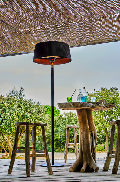 Parasol chauffant électrique Sirmione - Noir - 2100W