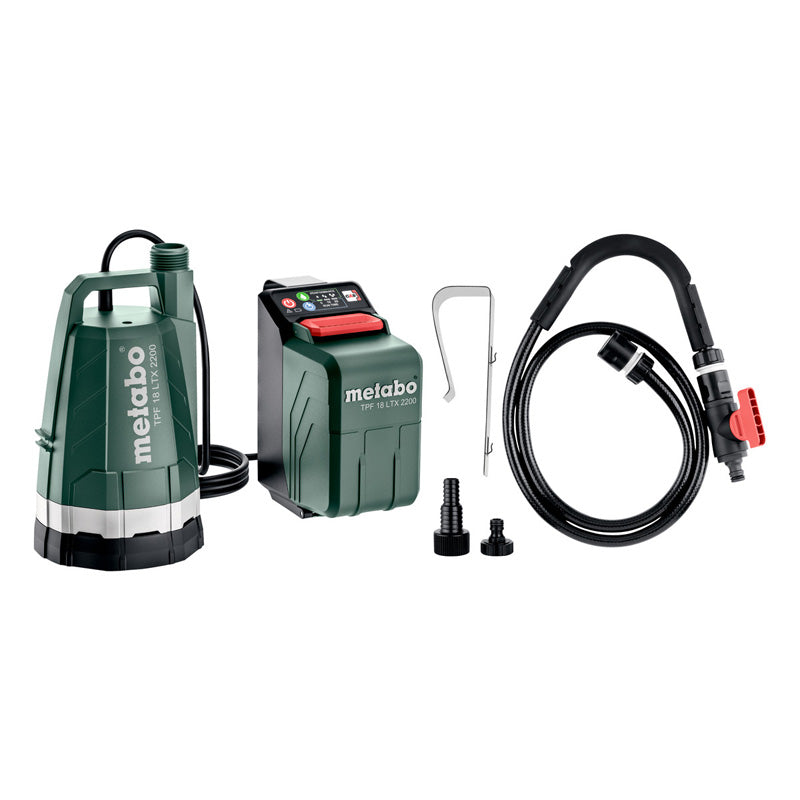 Pompe immergée METABO 601729850 18V TPF 18 LTX 2200 l/h (Machine seule)
