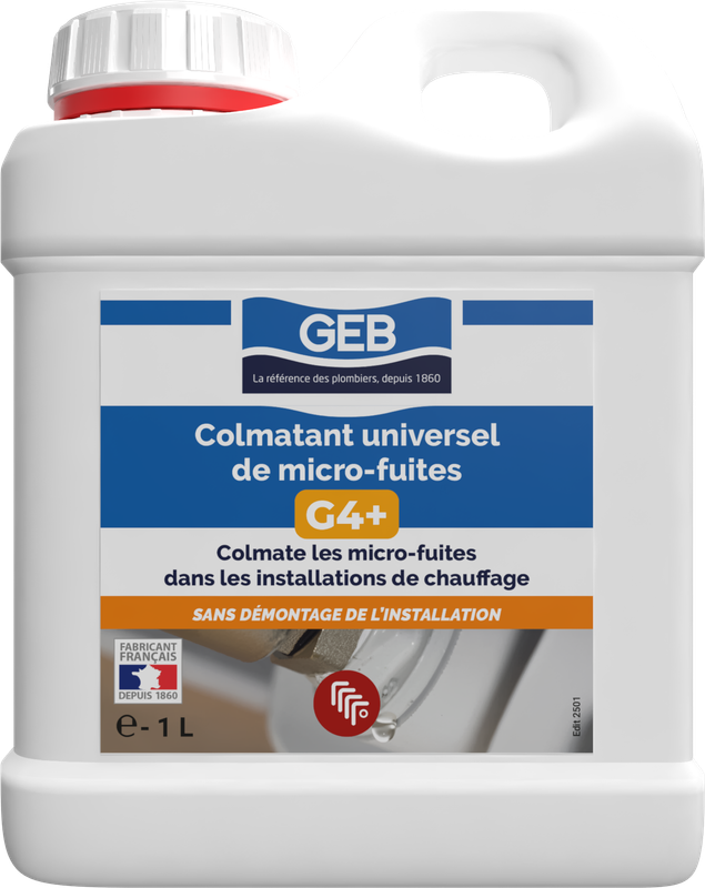 Liquide colmatant universel de micro fuites G4+ GEB pour colmatage des micros fuites 1L