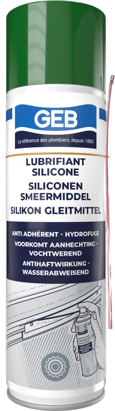 Lubrifiant anti-adhérent GEB 100% silicone aérosol 650 500 ml