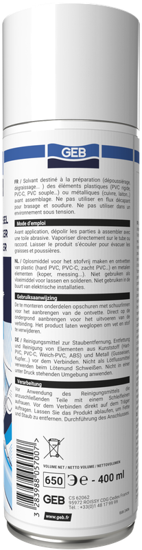 Décapant universel en aérosol GEB 400 ml