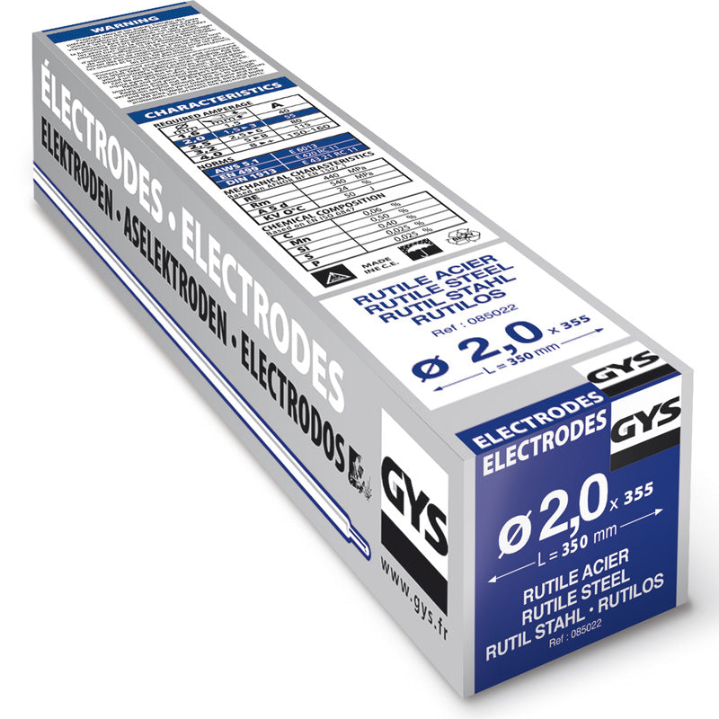 355 Electrodes Rutiles Acier Ø2,0 GYS- ETUI