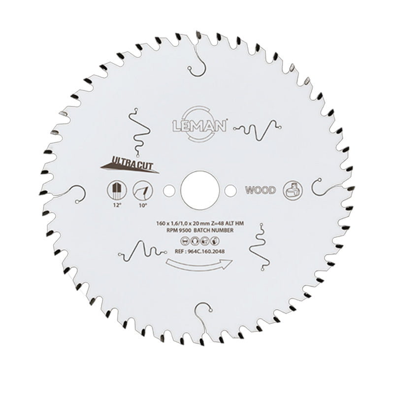 Lame fine LEMAN pour scie circulaire portative - pour bois