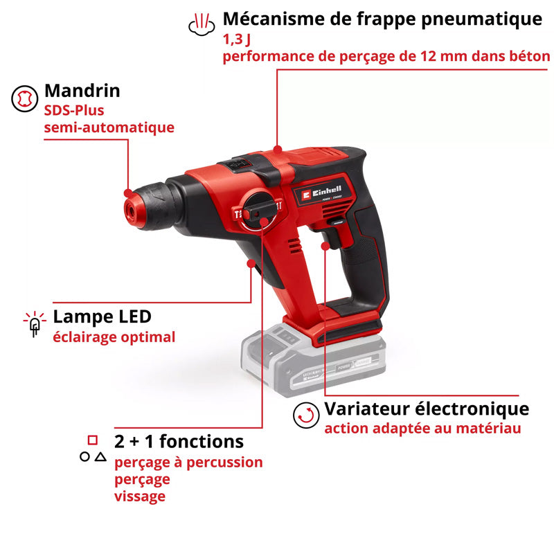 Perforateur sans fil TE-HD 18/12 EINHELL