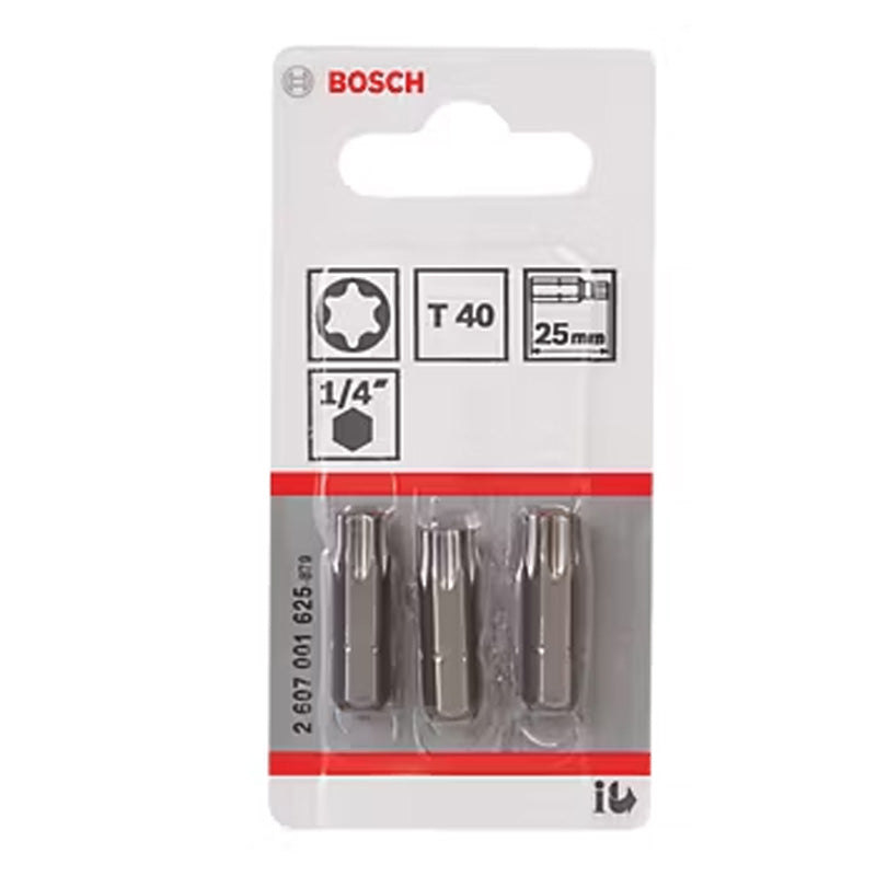 3 embouts de vissage BOSCH extra dur XH T40 25MM