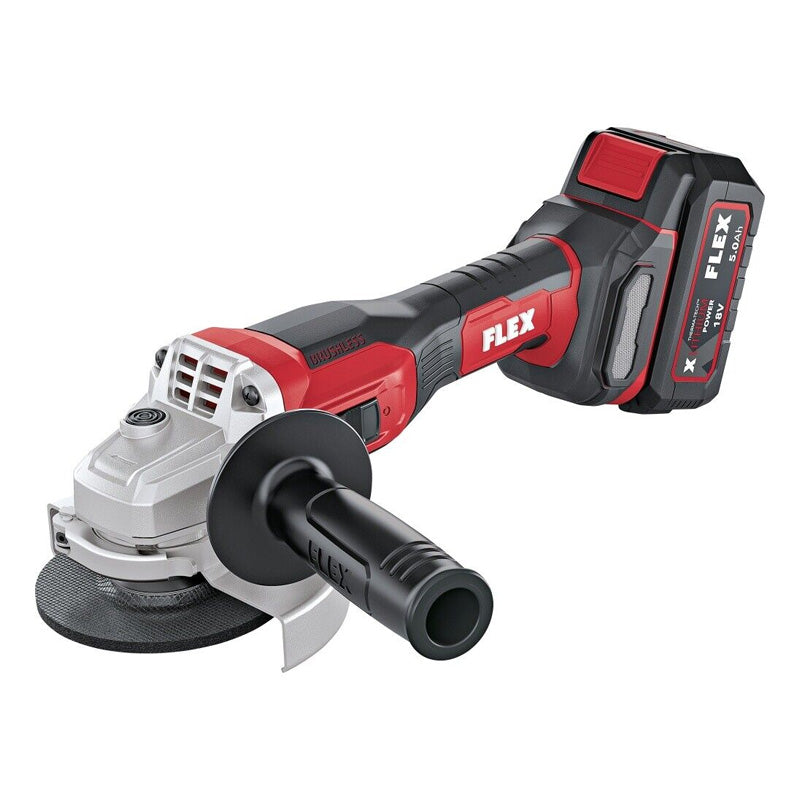 Meuleuse d'angle sans fil FLEX L 125 18,0-EC LD/5,0 - 18V - coffret + 2 batteries 5Ah + 1 chargeur
