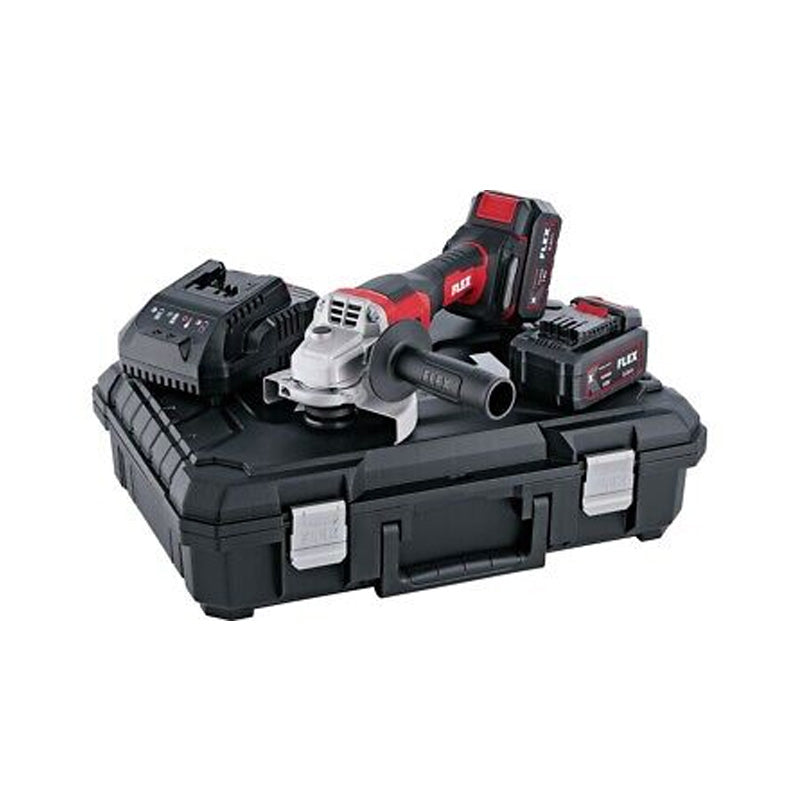 Meuleuse d'angle sans fil FLEX L 125 18,0-EC LD/5,0 - 18V - coffret + 2 batteries 5Ah + 1 chargeur