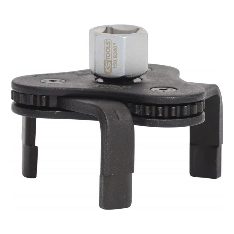 Clé araignée pour filtre à huile 3/8'' + 1/2'', diamètre 62-102 mm - KS TOOLS - 150.9313