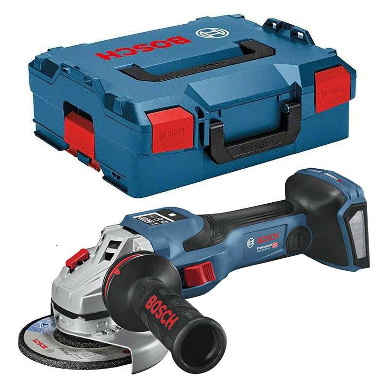 Meuleuse angulaire sans-fil BITURBO BOSCH 06019H6100 - GWS 18V-15 SC Professional en L-Boxx (vendu sans batterie)