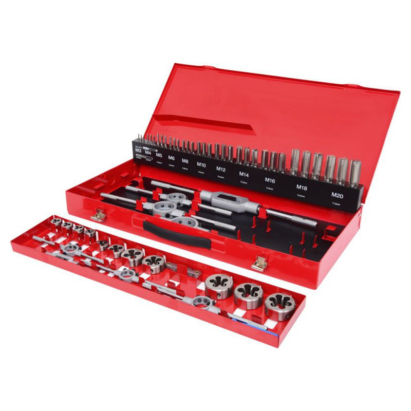 Coffret de jeux de tarauds et filières - 54 pcs - KS TOOLS - 331.0654