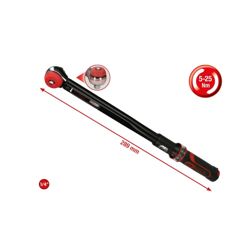 Clé dynamométrique ERGOTORQUEprécision® 1'', 200-1000 Nm - KS TOOLS - 516.1495