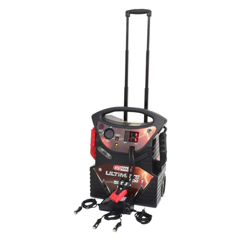 Booster à batterie 12V/24V PL à trolley - 6200A/3100A - KS TOOLS - 550.1825