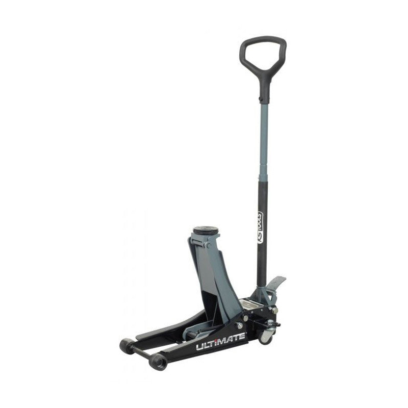 Lot d'un cric extra-bas acier ULTIMATE 2t + Chandelles 2t  - KS TOOLS - 161.0367-A2