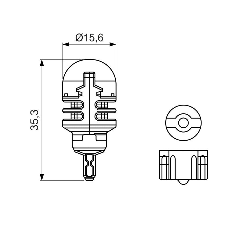 Pack de 2 Ampoules BOSCH 1987301523 W16W LED Retrofit 12V 1,8W