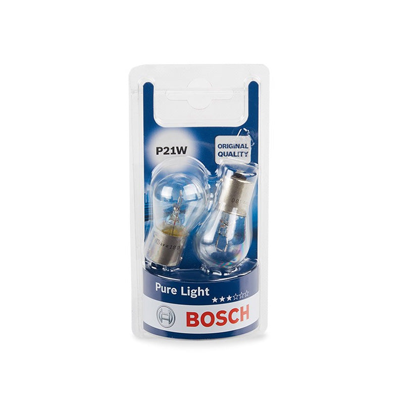 Pack de 2 Ampoules BOSCH 1987301017 P21W Pure Light 12V 21W BA15s
