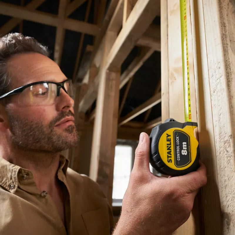Mesure 8 m x 25 mm double marquage magnétique control-lock - STANLEY - STHT37232-0