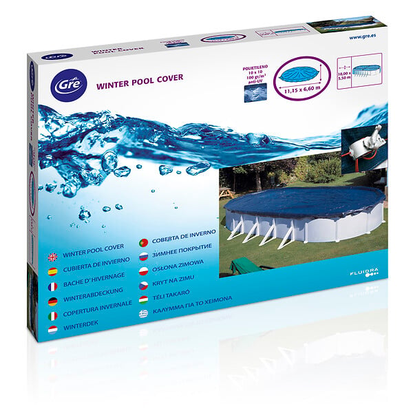 Bâche hiver 120g -m2 pour piscine D.3.50m