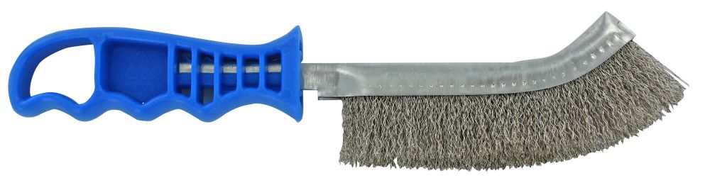 Tivoly Brosse ERGONOMIQUE - convexe - Garniture INOX ondulé