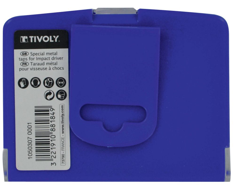 Tivoly 7 pièces - 6 tarauds HSS queue hexagonale M3 à M10 -Porte-embout Quick change