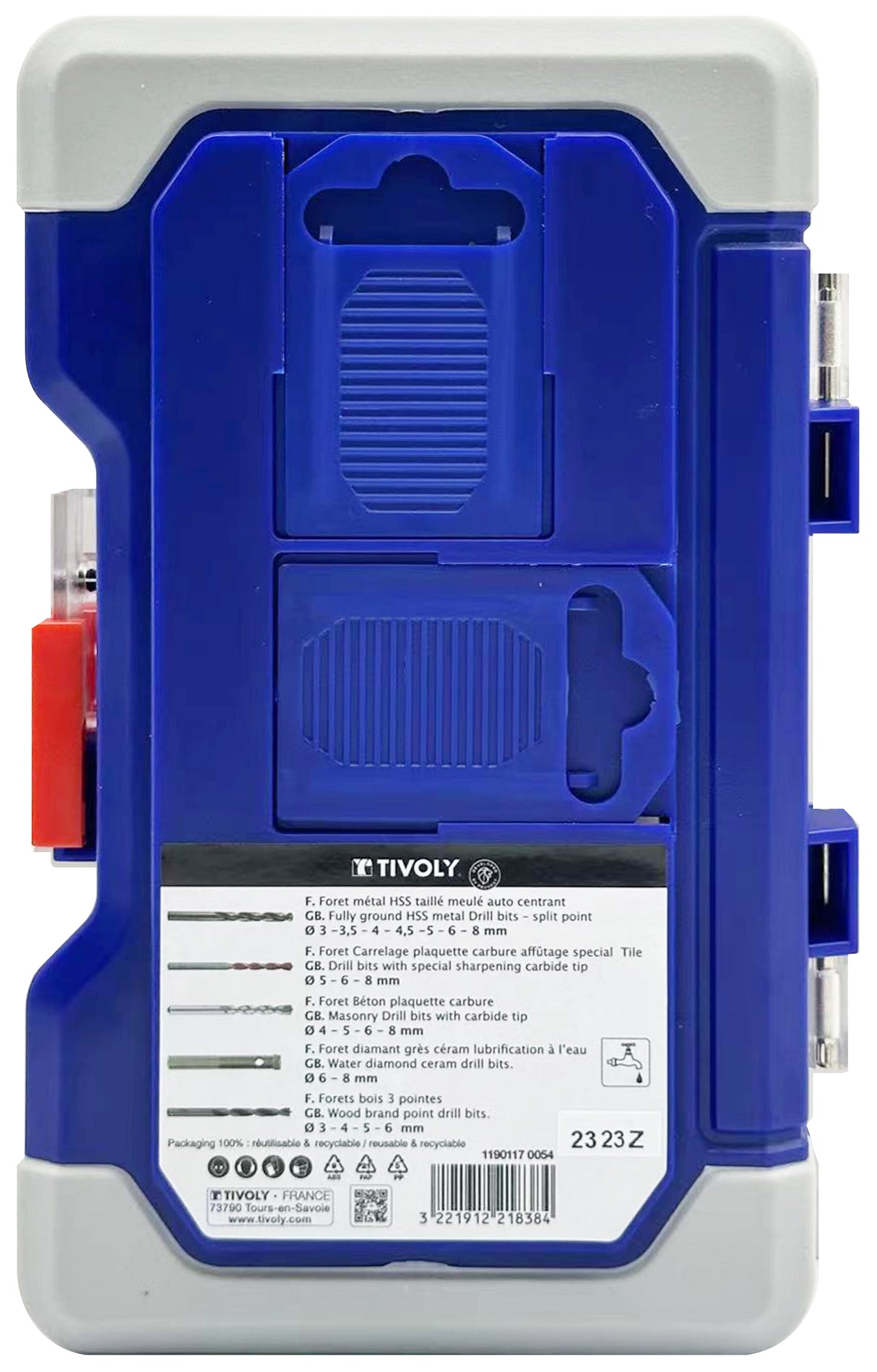 Tivoly 20 pièces -Coffret RANGER -Forets mixtes multi-matériaux