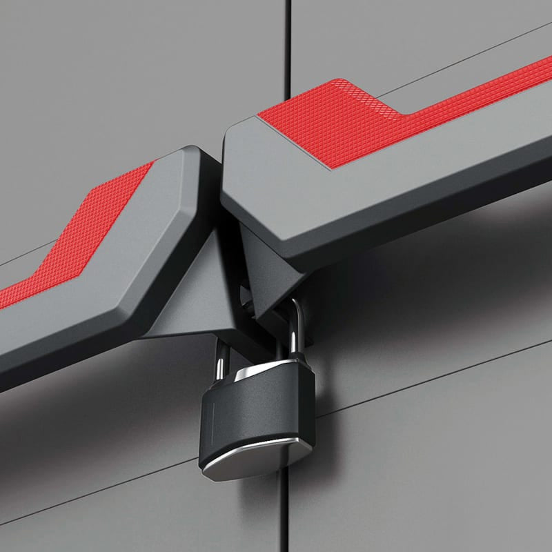 Armoire de Rangement Verrouillable KETER STILO - 68 x 39 x 173 cm - Gris/Noir