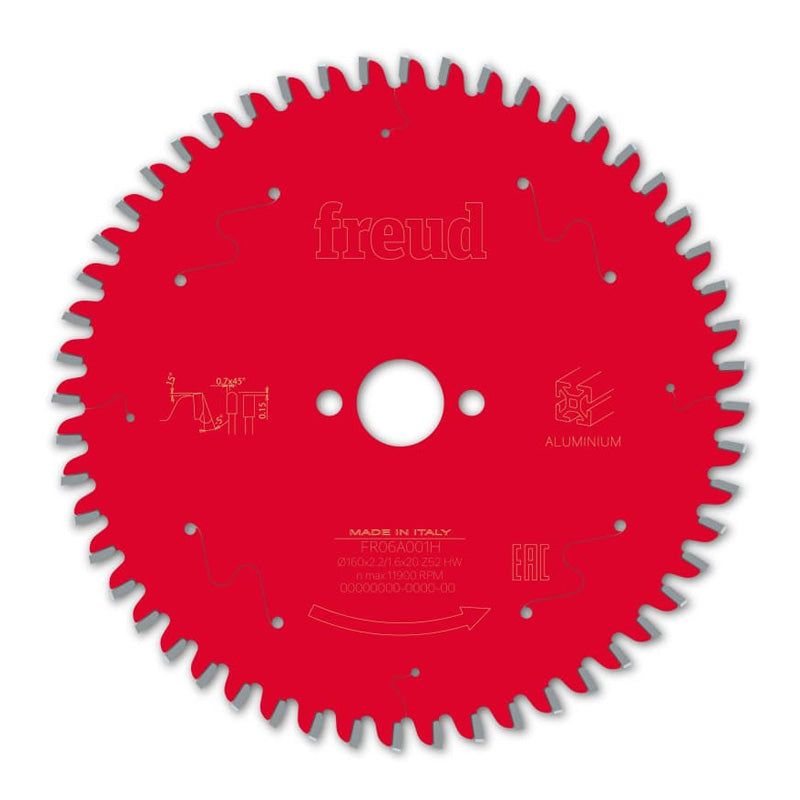 Lame FREUD alu et pvc pour scie à onglet