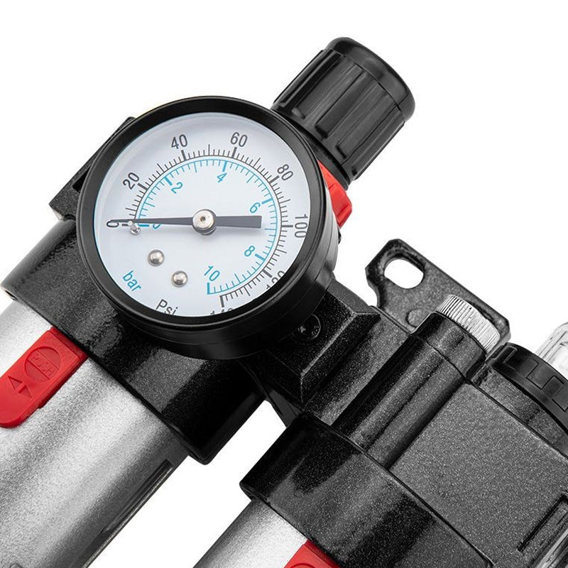 Filtre de drainage 1/2" avec réducteur de pression et lubrificateur (métal) - NEO TOOLS - 14-734