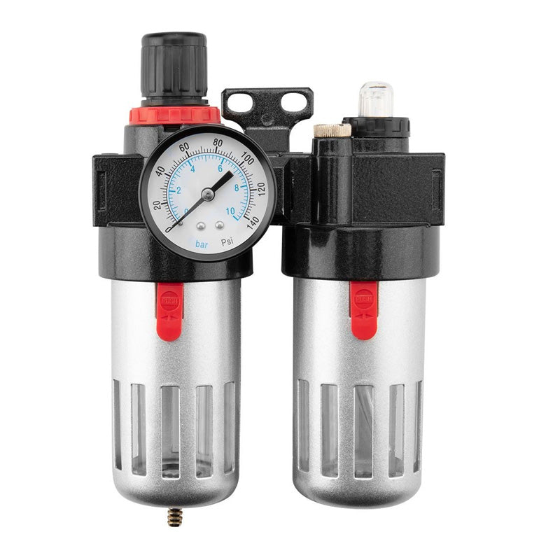 Filtre de drainage 1/2" avec réducteur de pression et lubrificateur (métal) - NEO TOOLS - 14-734