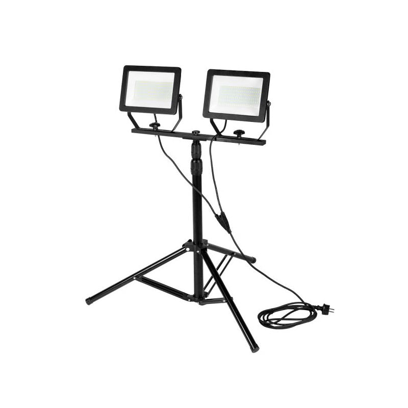 Projecteur double 2x100W SMD LED 2x8500lm sur trépied 1,8m avec câble - NEO TOOLS - 99-096