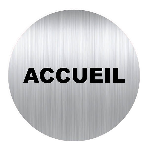 3321360009869 - Panneau ACCUEIL aluminium adhÃ